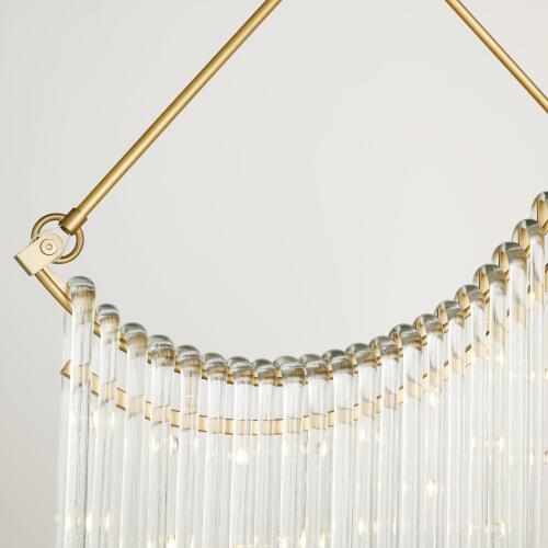 Draped Glass Chandelier