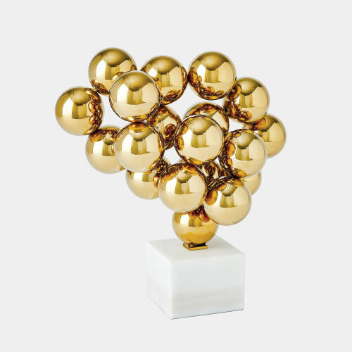 Bubbles Sculpture-Inverted-Brass