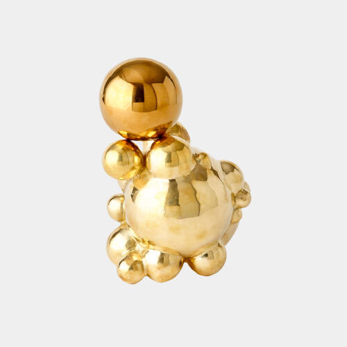Mammatus Orb Holder-Brass w/Brass Sphere