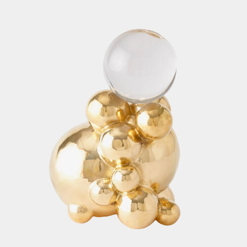 Mammatus Orb Holder-Brass w/Crystal Sphere