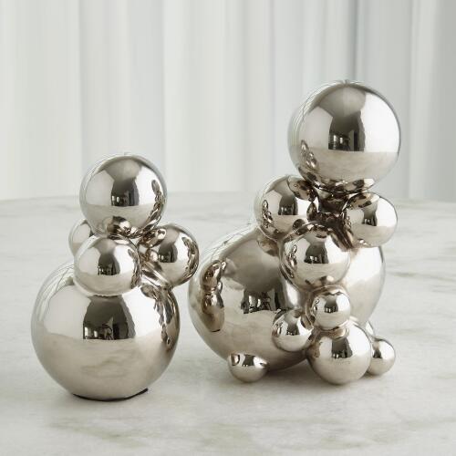 Bubble Orb Holder-Nickel w/Nickel Sphere