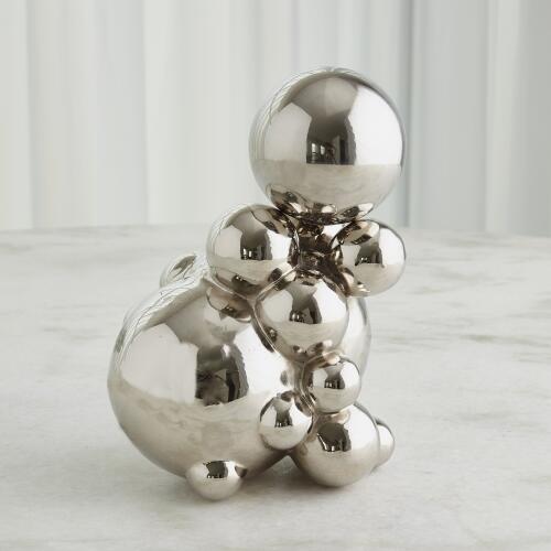 Bubble Orb Holder-Nickel w/Nickel Sphere