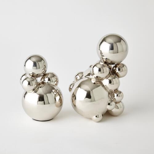 Bubble Orb Holder-Nickel w/Nickel Sphere