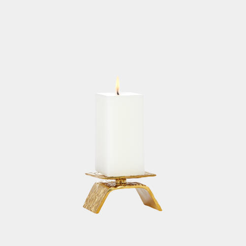 Single Torch Candleholder-Brass