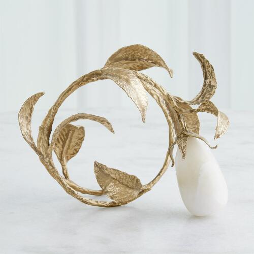 Stone Fruit Sculpture-Alabaster