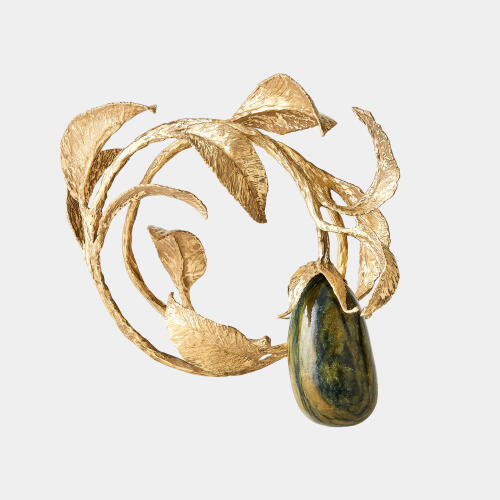 Katerina Stone Fruit Sculpture-Lemon Jade