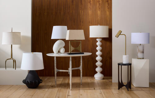 Stacked Bulb Floor Lamp-Matte White