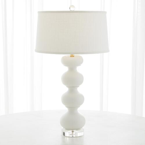 Stacked Bulb Table Lamp-Matte White