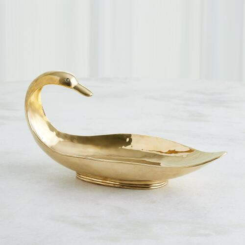 Duck Bowl-Polished Brass
