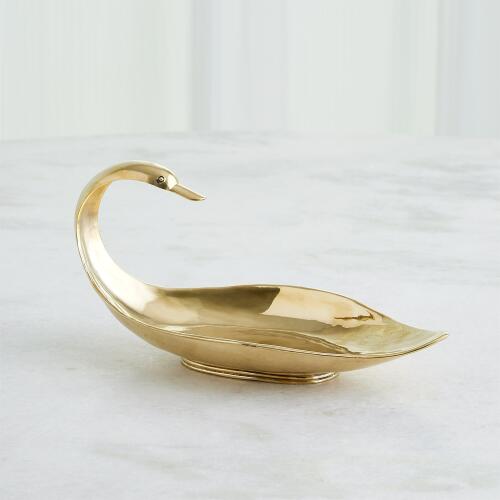 Duck Bowl-Polished Brass