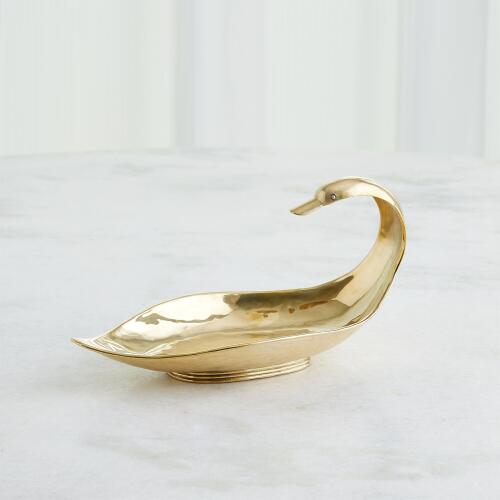 Duck Bowl-Polished Brass