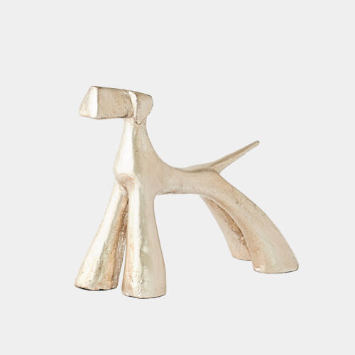 Show Dog Sculpture-Silver Leaf