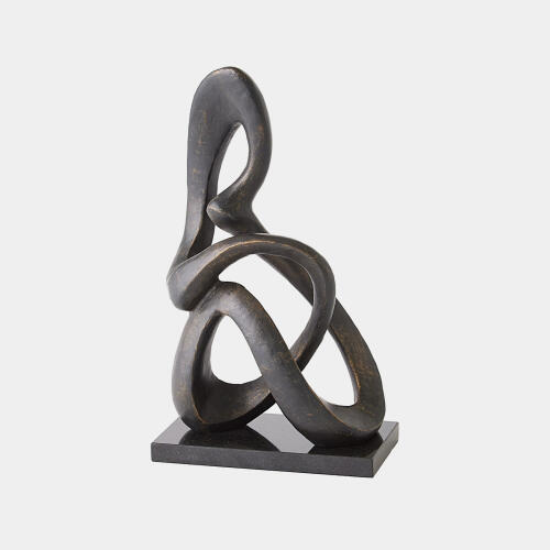 Sitting Loop Sculpture-Bronze