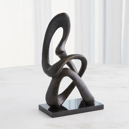 Sitting Loop Sculpture-Bronze