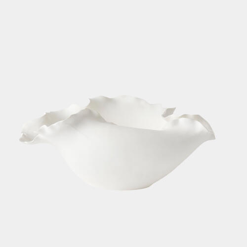 Folios Wide Bowl-Matte White