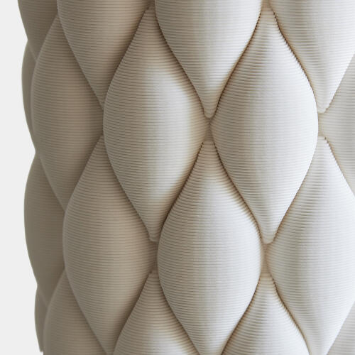 Appoggiare Vase-Matte White-Cylinder