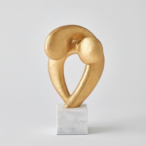 align sculpture-gold leaf