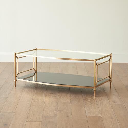 Camber Cocktail Table-Brass