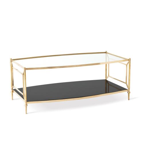 camber cocktail table-brass