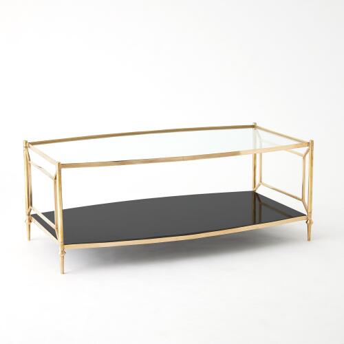 Camber Cocktail Table-Brass