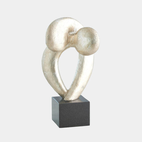 Align Sculpture-Silver Leaf