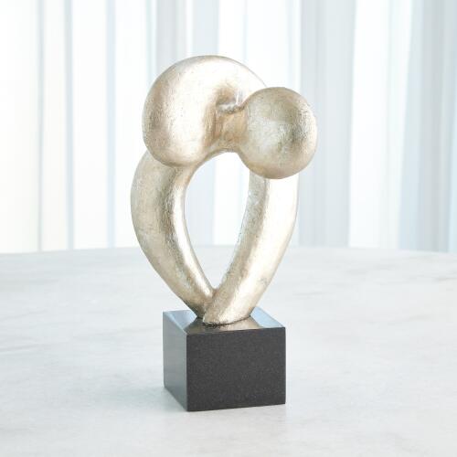 Align Sculpture-Silver Leaf