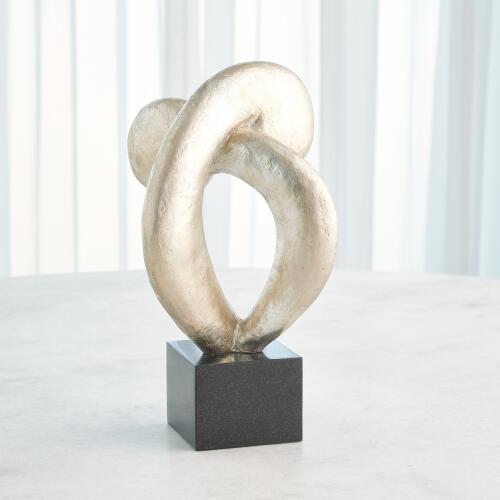 Align Sculpture-Silver Leaf