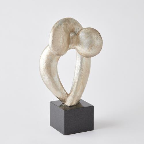 Align Sculpture-Silver Leaf
