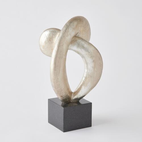 Align Sculpture-Silver Leaf