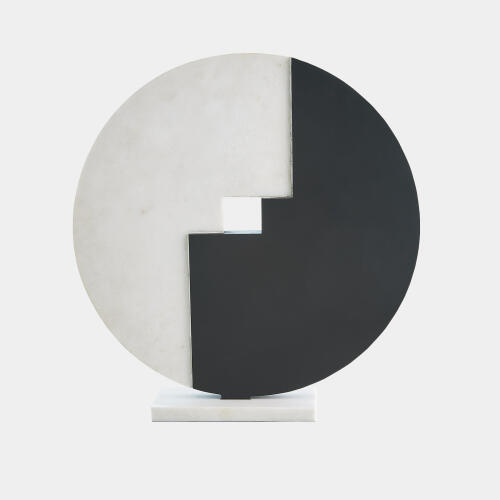 Stone Medallion Sculpture