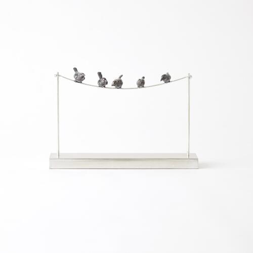 Birds on a Wire-Silver Leaf