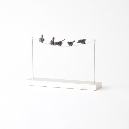 Birds on a Wire-Silver Leaf