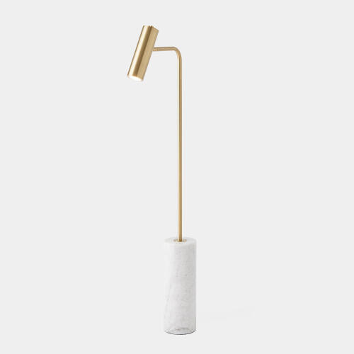 Spotlight Floor Lamp-Brass