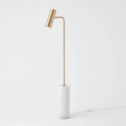 Spotlight Floor Lamp-Brass