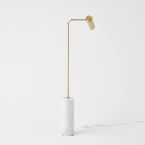 Spotlight Floor Lamp-Brass