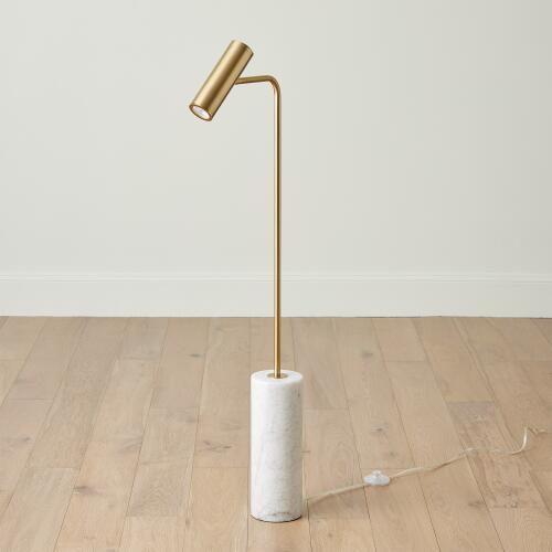 Spotlight Floor Lamp-Brass