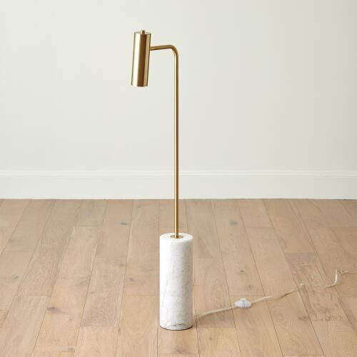 Spotlight Floor Lamp-Brass