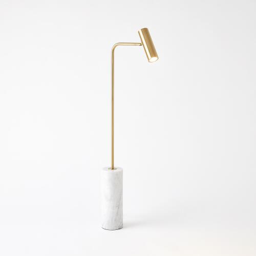 Spotlight Floor Lamp-Brass