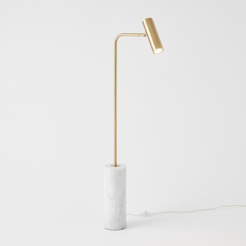 Spotlight Floor Lamp-Brass