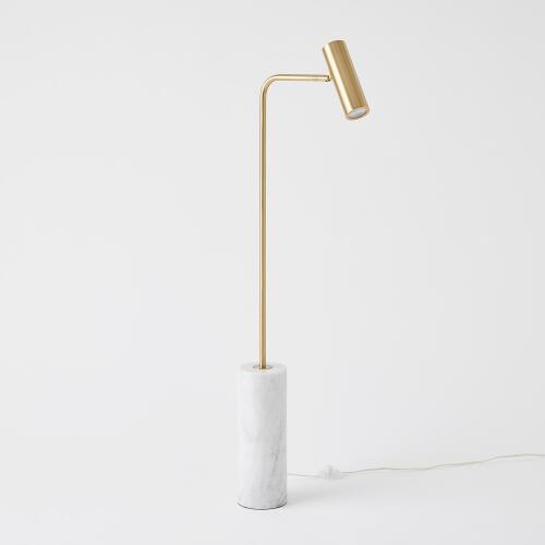 Spotlight Floor Lamp-Brass
