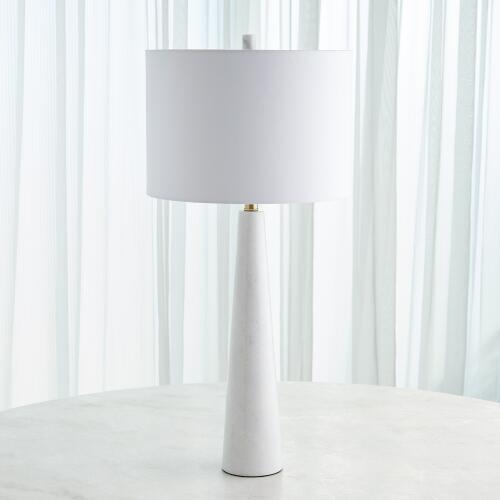 Pinnacle Marble Lamp-White