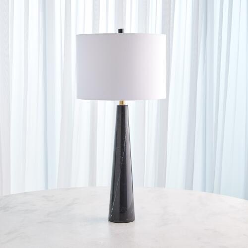 Pinnacle Marble Lamp-Black