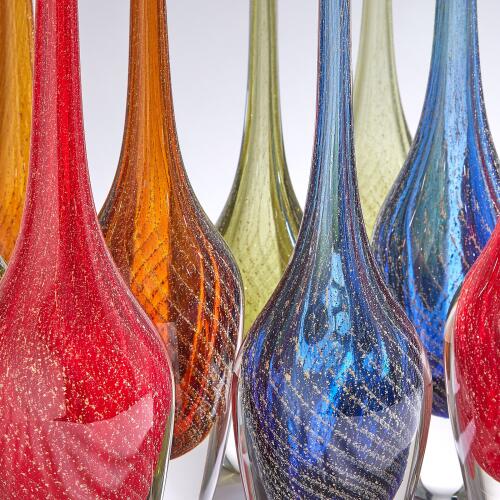 Flecked Spire Bottle-Amber