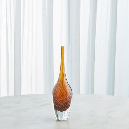Flecked Spire Bottle-Amber