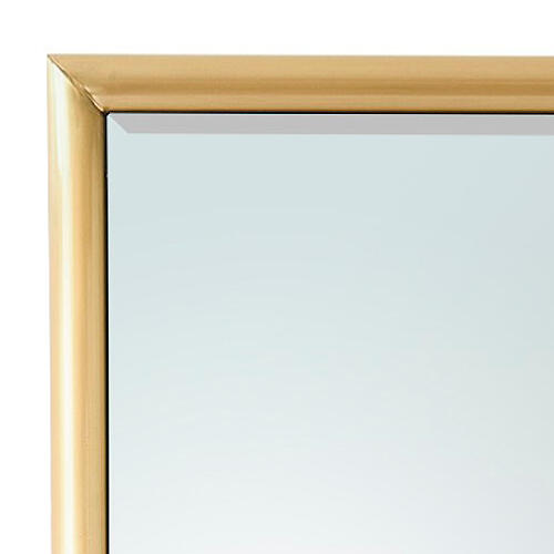 Bennett Floor Mirror-Brass