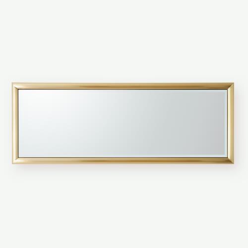 Bennett Floor Mirror-Brass