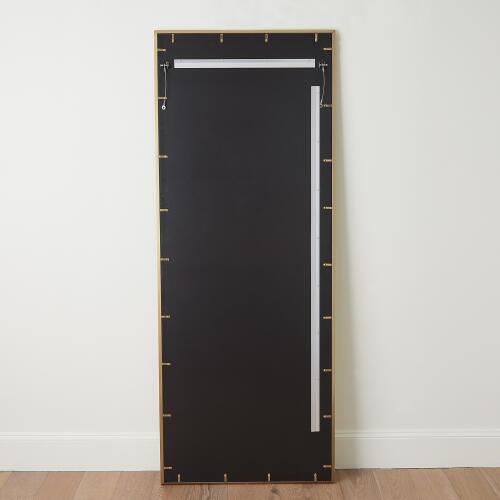 Reeves Floor Mirror-Brass