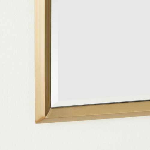 Reeves Floor Mirror-Brass