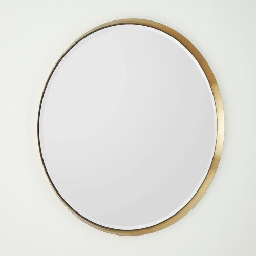 Hudson Mirror-Brass