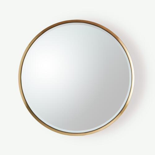 Hudson Mirror-Brass